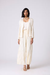 Valerie Satin Overlay Set - Cream